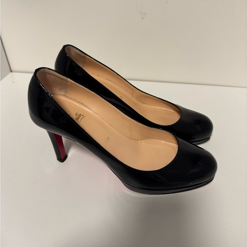 Christian Louboutin Black Pumps Patent Leather